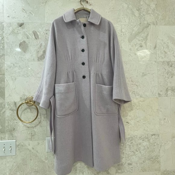 REBECCA TAYLOR {8} Lilac Melton Coat Wool - Picture 2 of 7